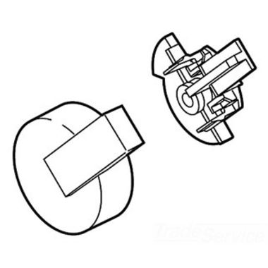 Click here to see Delta RP62956RB Delta RP62956RB Vero Temperature Knob & Cover for 17 Series - Venetian Bronze