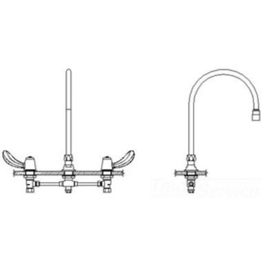 Click here to see Delta 23C632-R7 Delta 23C632-R7 CER-TECK Widespread Lavatory Faucet, 9