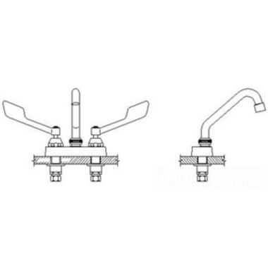 Click here to see Delta 27C4335 Delta 27C4335 CER-TECK 2-Handle Cast Centerset Lavatory Faucet, 6