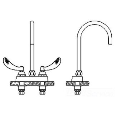 Click here to see Delta 27C4974-TI Delta 27C4974-TI CER-TECK 2-Handle Cast Centerset Lavatory Faucet, 6