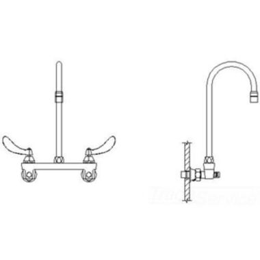 Click here to see Delta 28C6944-R6 Delta 28C6944-R6 CER-TECK Wallmount Service Faucet, 6