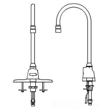 Click here to see Delta 3000T3421ATR DELTA 3000T3421ATR COMMERCIAL ELECTRONIC LAV FAUCET CHROME