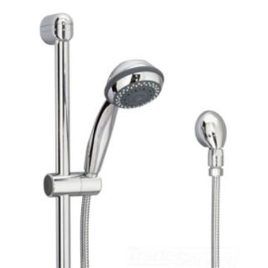 Click here to see Symmons H323-V-STN Symmons Three-Function Hand Shower Unit with 30in Vertical Bar and 60in Flexible Metal Hose, 2.0 GPM, Satin Nickel - H323-V-STN