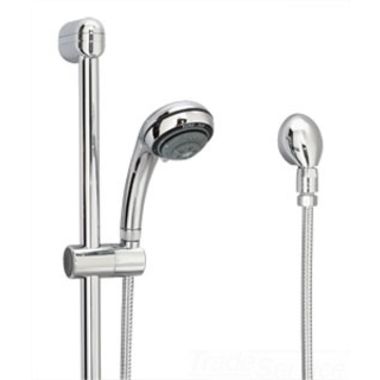 Click here to see Symmons H325-V-STN Symmons Euro-Flo Five-Function Hand Shower with 30in Vertical Bar and 60in Flexible Metal Hose, 2.0 GPM, Satin Nickel - H325-V-STN