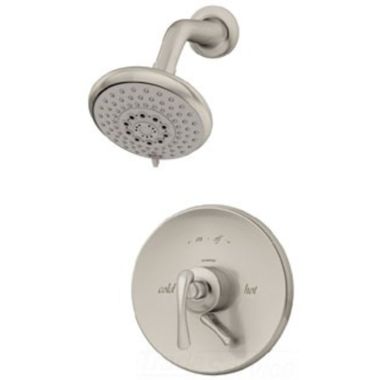 Click here to see Symmons S-5201-STN Symmons Ballina 3-Function Shower Faucet, Pressure Balance Valve, Metal Lever Handle with Integral Volume Control, 2.5 GPM, Satin Nickel - S-5201-STN