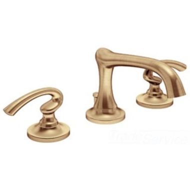 Click here to see Symmons SLW-5212-BBZ Symmons Ballina Two-Handle Widespread Bathroom Faucet with Pop-Up Drain Assembly, 2.2 GPM, Brushed Bronze - SLW-5212-BBZ