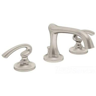 Click here to see Symmons SLW-5212-STN Symmons Ballina Two-Handle Widespread Bathroom Faucet with Pop-Up Drain Assembly, 2.2 GPM, Satin Nickel - SLW-5212-STN