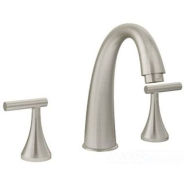 Click here to see Symmons SRT-4670-STN Symmons Lucetta Two-Handle Roman Tub Faucet, High Arc Spout, Lever Handles, Satin Nickel - SRT-4670-STN
