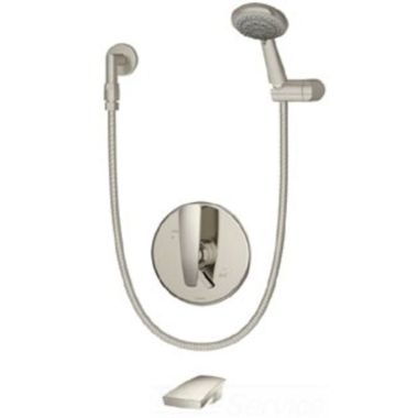 Click here to see Symmons S-4104-STN Symmons S-4104-STN Satin Nickel Naru Series Tub/Hand Shower System