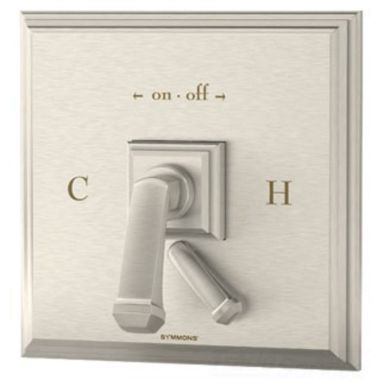 Click here to see Symmons S-4200-STN-TRM Symmons Oxford Shower Pressure Balance Valve Trim w/ Volume Control, Lever Handles, Satin Nickel - S-4200-STN-TRM
