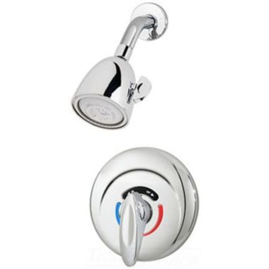 Click here to see Symmons 1-100 Symmons Safetymix Shower System w/ Valve, 2 GPM, Polished Chrome - 1-100