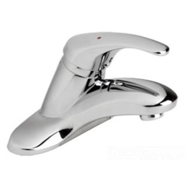Click here to see Symmons S-20-STN Symmons Symmetrix Single-Handle Centerset Lavatory Faucet with Lift Rod Hole and Red/Blue Indicators, 2.2 GPM, Three-Hole, Satin Nickel - S-20-STN