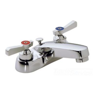Click here to see Symmons S-250 Symmons S-250 Chrome Symmetrix Series Two Handle Lavatory Faucet (Centerset)