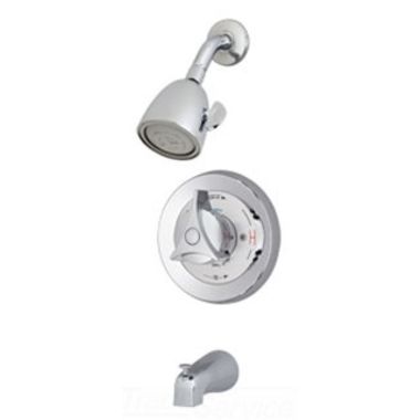 Click here to see Symmons 96-2-231 Symmons Tub/Shower Faucet with Super Showerhead, Temptrol Pressure Balance Valve, Diverter Tub Spout, 2.5 GPM, Polished Chrome - 96-2-231