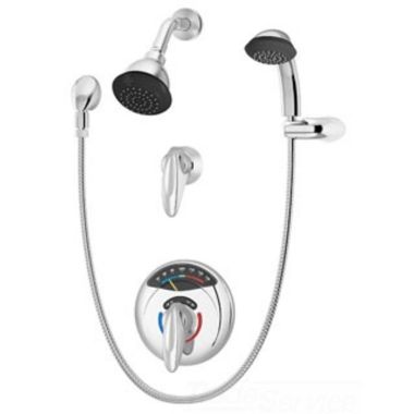 Click here to see Symmons 1-1170VT-H401-V Symmons Visu-Temp Shower/Hand Shower System w/ Valve, 2 GPM, Polished Chrome - 1-1170VT-H401-V