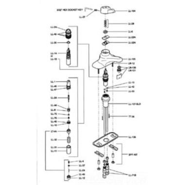 Click here to see Symmons LL-106 Symmons LL-106 Repair Kit, Scot Gasket
