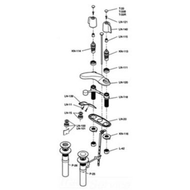 Click here to see Symmons LN-140 SYMMONS LN-140 HANDLE, LEVER/KNOB, REPAIR