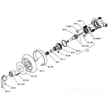 Click here to see Symmons SC-12 Symmons SC-12 Safetymix Escutcheon Kit