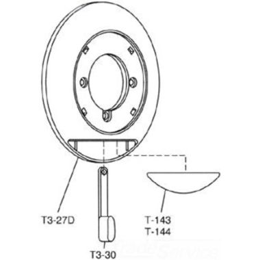 Click here to see Symmons T-143 Symmons T-143 Dial Tub/Shower