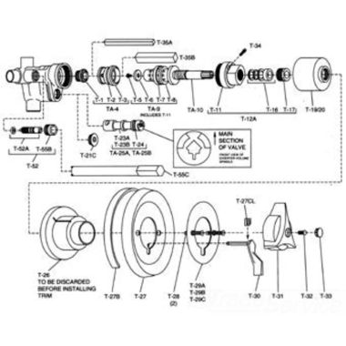 Click here to see Symmons T-28 Symmons T-28 Escutcheon Screws(2)8-32x1 1/2 