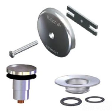 Click here to see Watco 69290-BN Watco 69290-BN Quick trim Foot Actuated Single-Hole Brushed Nickel Trim Kit