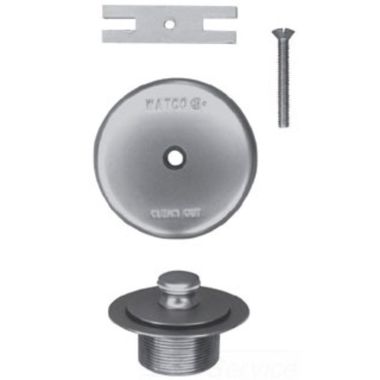 Click here to see Watco 58290-BB-2H Watco 58290-BB-2H Lift & Turn Brushed Bronze Two-Hole Overflow Plate Assembly