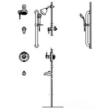 Click here to see Delta T13H922-20 DELTA T13H922-20 COMMERCIAL UNIVERSAL TRIM FOR T13H CHROME