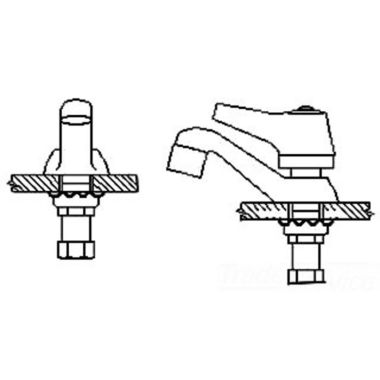 Click here to see Delta 23C1033 Delta 23C1033 CER-TECK Single Basin Lavatory Faucet, Hooded Lever, VR Aerator, Chrome