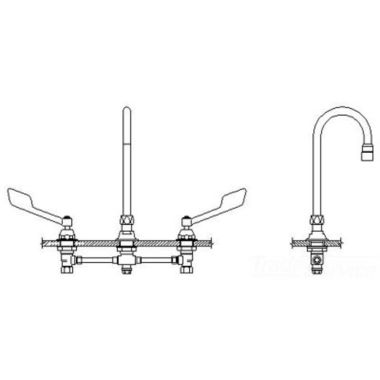 Click here to see Delta 23C655-R4 Delta 23C655-R4 CER-TECK Widespread Lavatory Faucet, 6