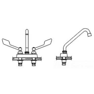 Click here to see Delta 27C4235 Delta 27C4235 CER-TECK 2-Handle Cast Centerset Lavatory Faucet, 8