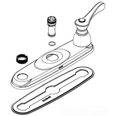 Click here to see Moen 123342 Moen 123342 Part Deck Gasket, Two Handle Kitchen