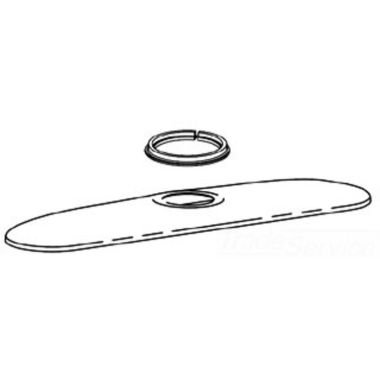Click here to see Moen 93995W MOEN 93995W PART ESCUTCHEON GLACIER