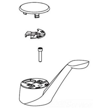 Click here to see Moen 93989W MOEN 93989W PART HANDLE KIT GLACIER