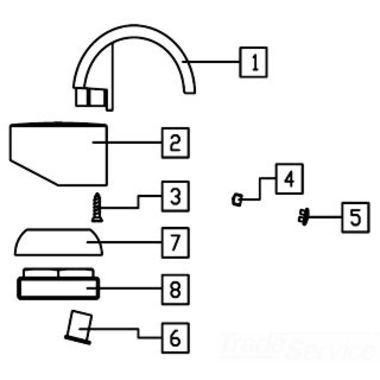 Click here to see Elkay A55950R Elkay A55950R Lever Handle Ferrara LK712 Nickel