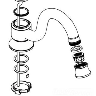 Click here to see Moen 116626NL Moen 116626NL Part Spout Kit, Widespread Lavatory