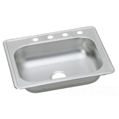 Click here to see Dayton K125222 Dayton K125222 Stainless Steel Top Mount Single Bowl Kingsford Sink