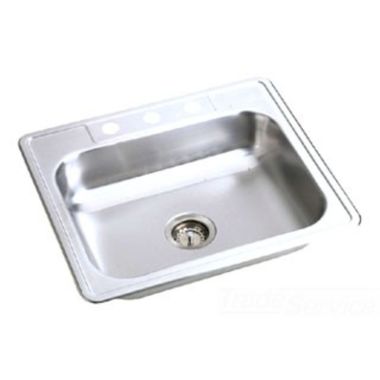 Click here to see Dayton KW10125223 Dayton KW10125223 Stainless Steel Top Mount Single Bowl Kingsford Sink