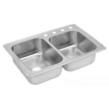 Click here to see Dayton DXR250R2 Dayton DXR250R2 Stainless Steel Top Mount Double Bowl  Sink
