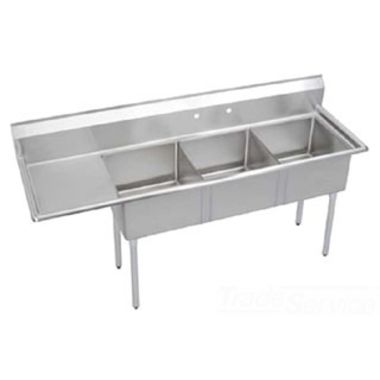 Click here to see Elkay SE3C18X18-L-18X Elkay SE3C18X18-L-18X Dependabilt  Triple Scullery Sink, 18