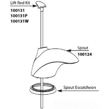 Click here to see Moen 100124PM Moen 100124PM Part Spout Villeta Lavatory Widespread