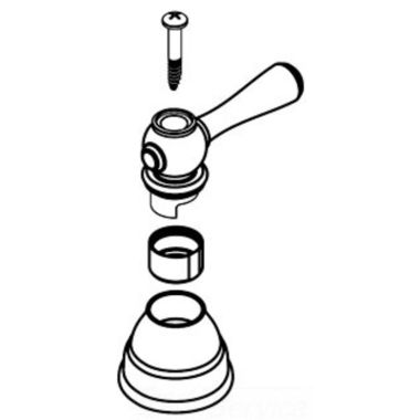 Click here to see Moen 116954P Moen 116954P Part Handle Kit, Cold
