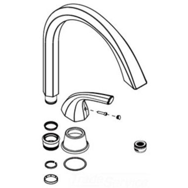 Click here to see Moen 122575ORB Moen 122575ORB Part Spout Kit, 1 Handle Kitchen