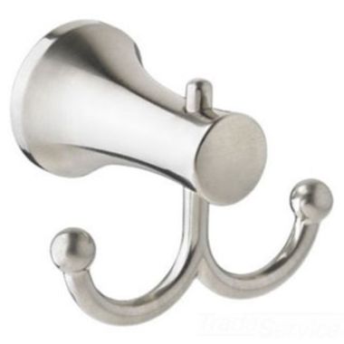 Click here to see American Standard 8337.210.295 American Standard C Series Double Robe Hook, Metal Constructed, Brushed Nickel - 8337.210.295