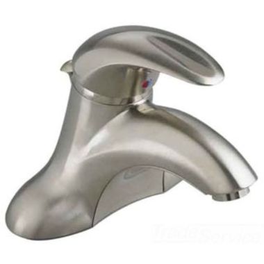 Click here to see American Standard 7385.045.295 American Standard Reliant 3 Single-Handle Centerset Bathroom Faucet, 1.2 GPM, Speed Connect Pop-Up Drain, Brushed Nickel - 7385.045.295