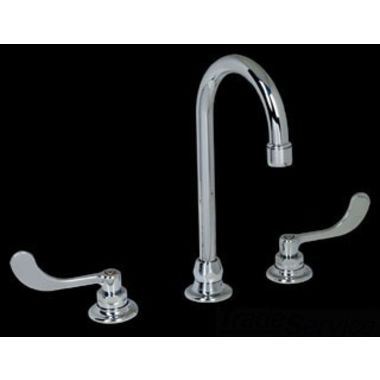 Click here to see American Standard 6545.170.002 American Standard Monterrey Two-Handle Widespread Chrome Bathroom Faucet, Limited Swivel Gooseneck, 1.5 GPM Aerator, WaterSense - 6545.170.002