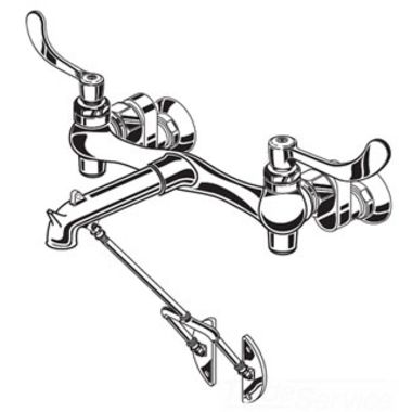 Click here to see American Standard 8355.101.002 American Standard 8355.101.002 Wall Mount Service Sink Faucet, Rough Chrome