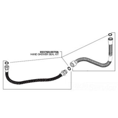 Click here to see American Standard 033760-0070A American Standard 033760-0070A Hand Shower Seal Kit