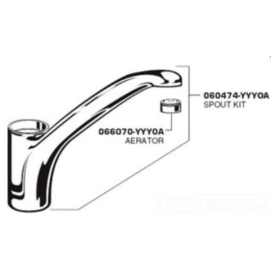 Click here to see American Standard 060474-0020A American Standard 060474-0020A Spout & Aerator for Con'seur Kitchen
