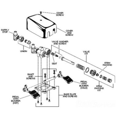 Click here to see American Standard 066350-0070A American Standard 066350-0070A Valve Washer & Screw
