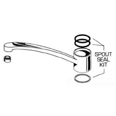 Click here to see American Standard 066542-0070A American Standard 066542-0070A Seal Kit for Kitchen Spout